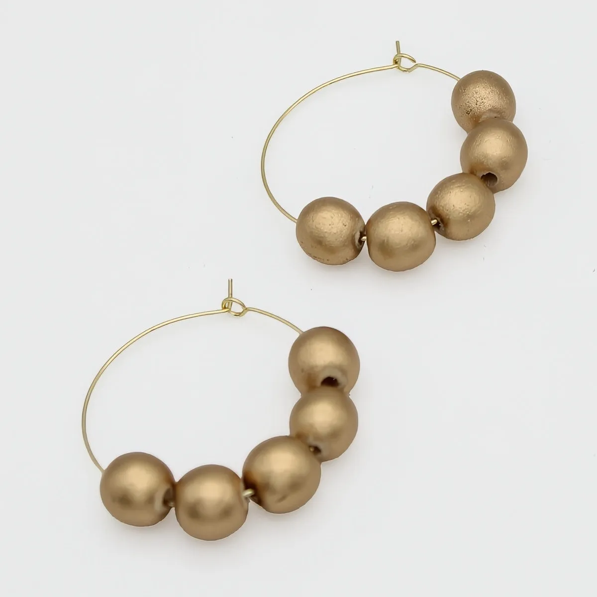 Gold Hoop Dangle Earring