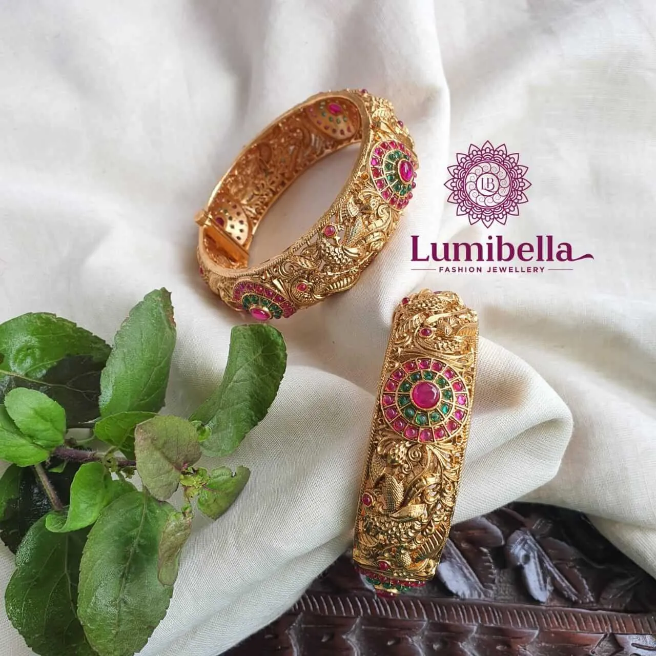 Golden Kada Bangles