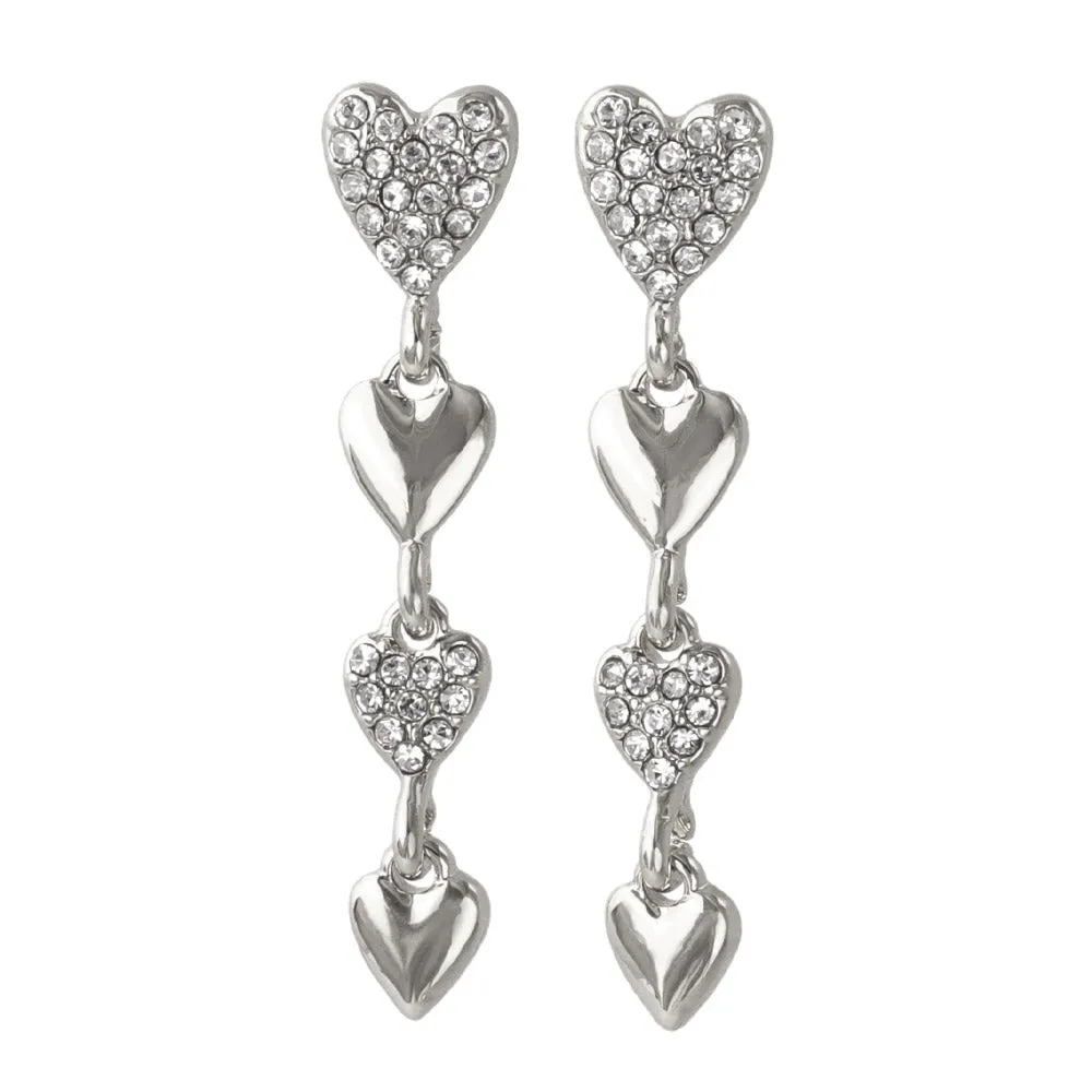 Heart Linear Earrings