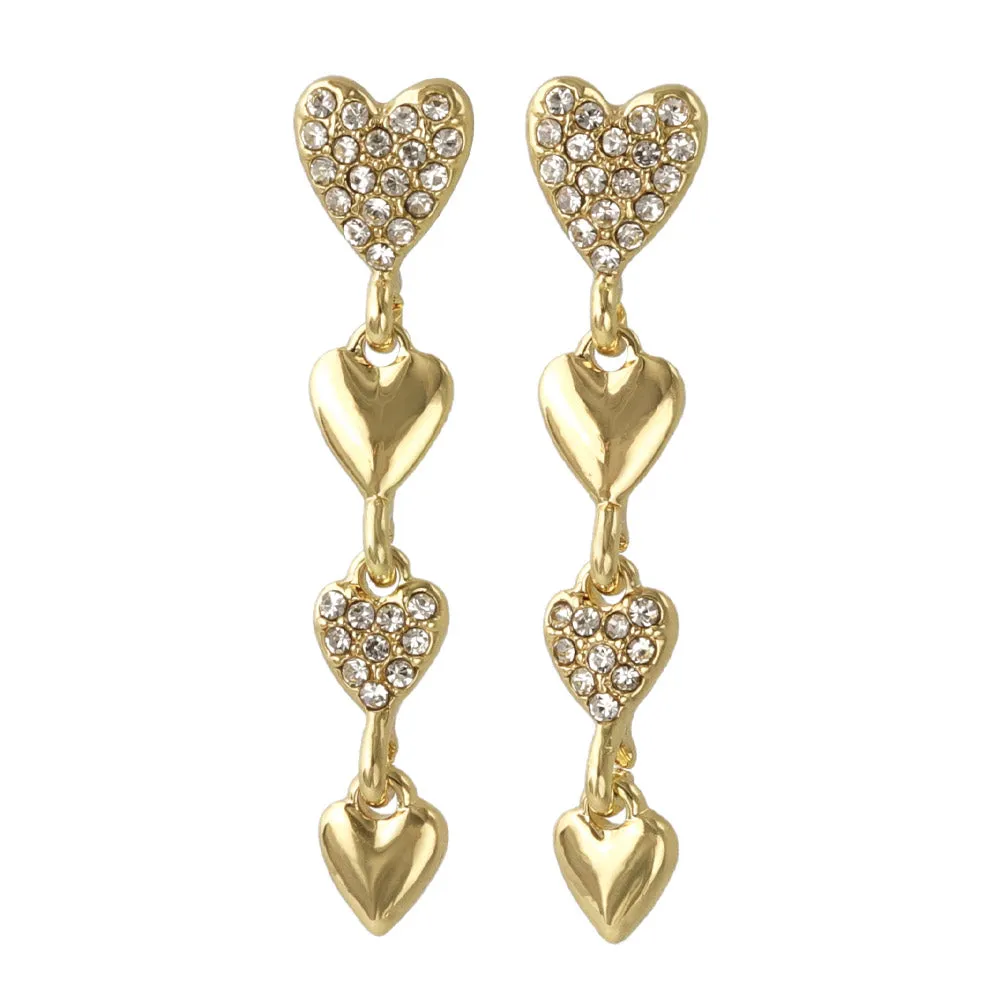 Heart Linear Earrings