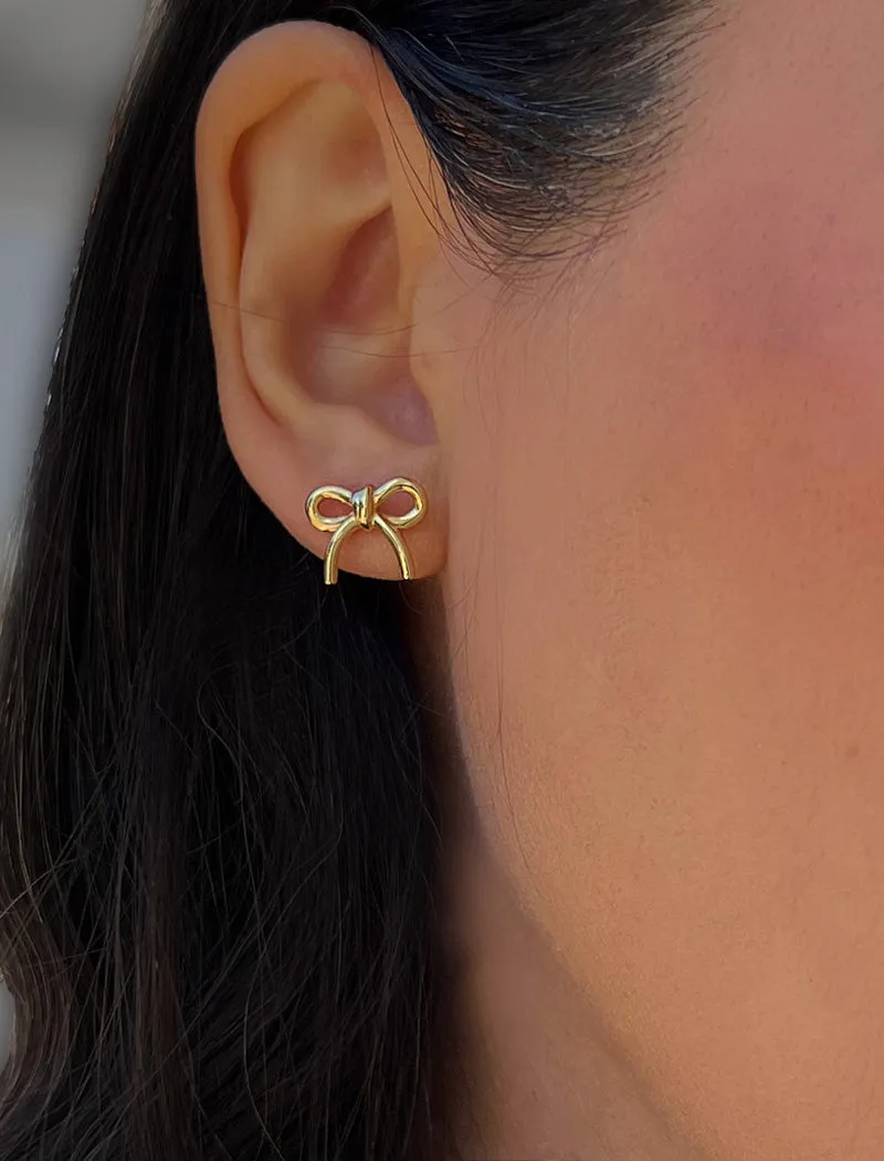 HOLIDAY COQUETTE BOW Earrings | 18K Gold Over Sterling Silver