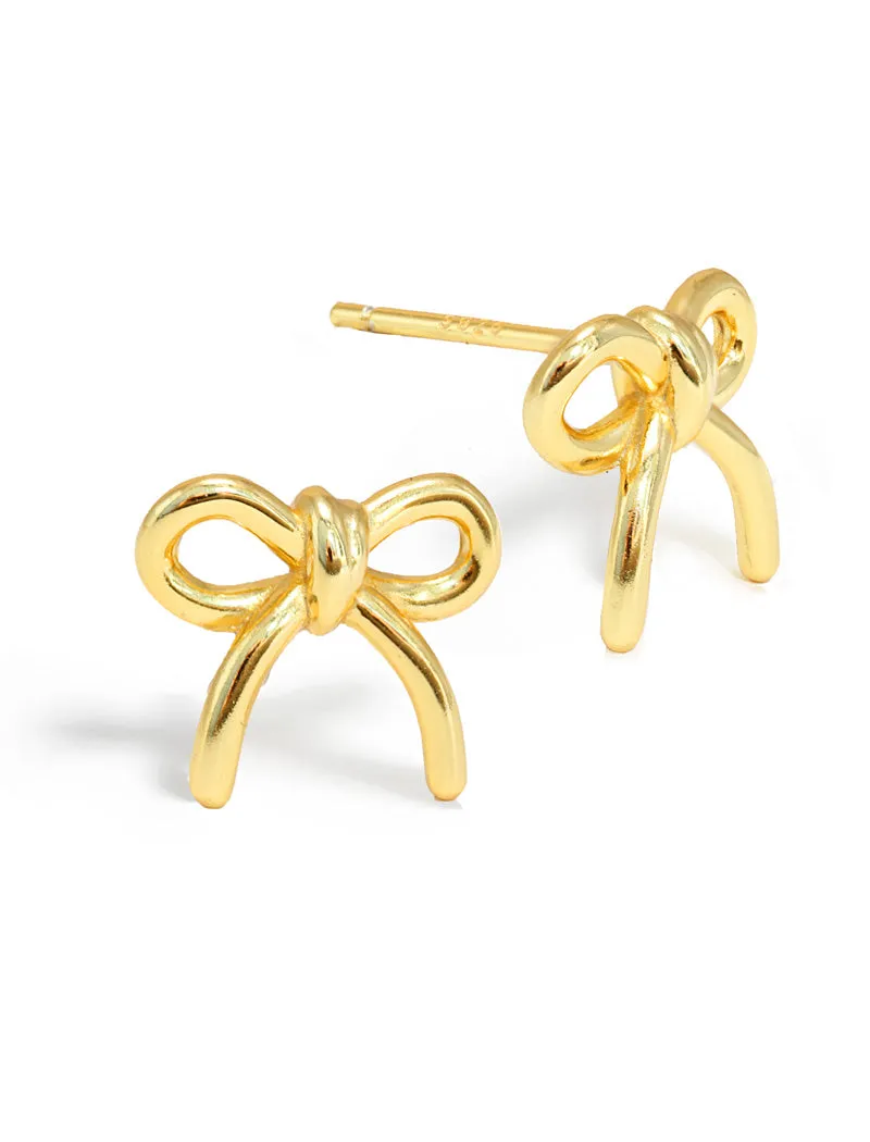 HOLIDAY COQUETTE BOW Earrings | 18K Gold Over Sterling Silver