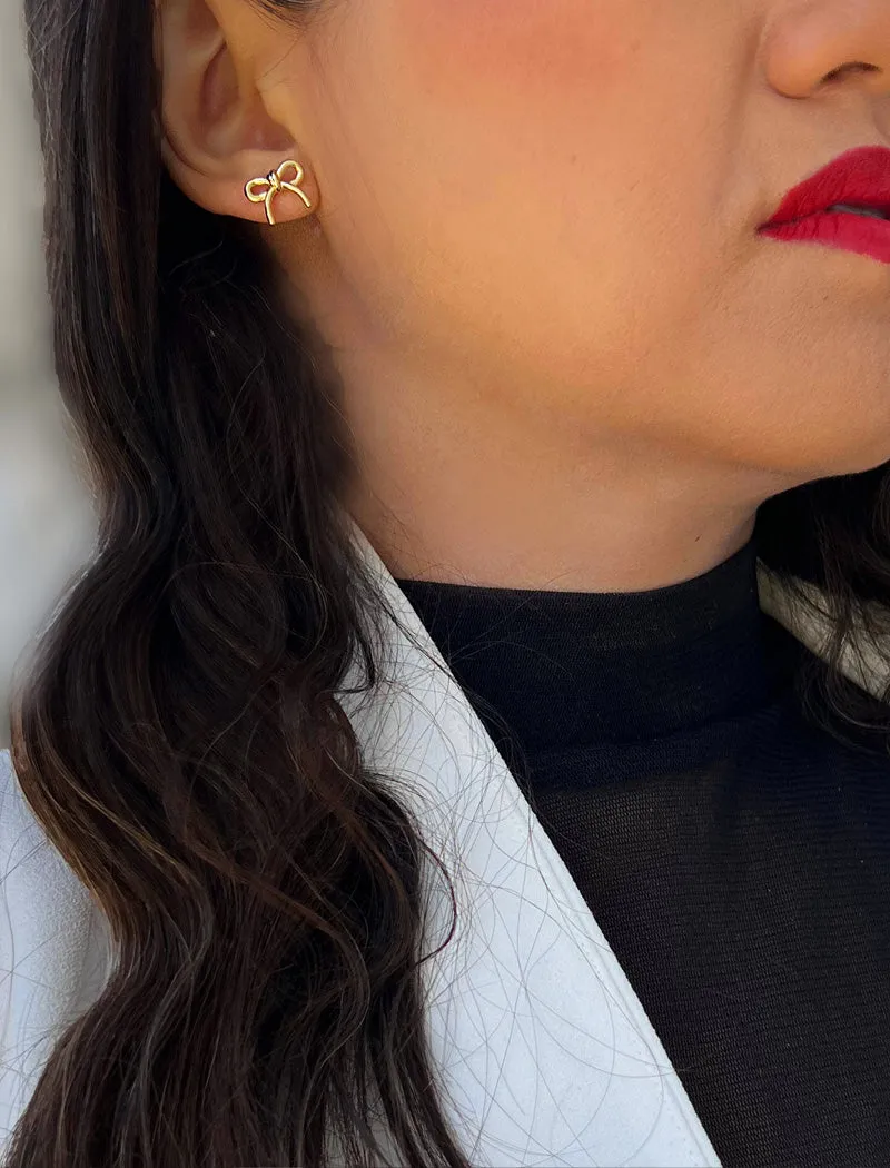 HOLIDAY COQUETTE BOW Earrings | 18K Gold Over Sterling Silver