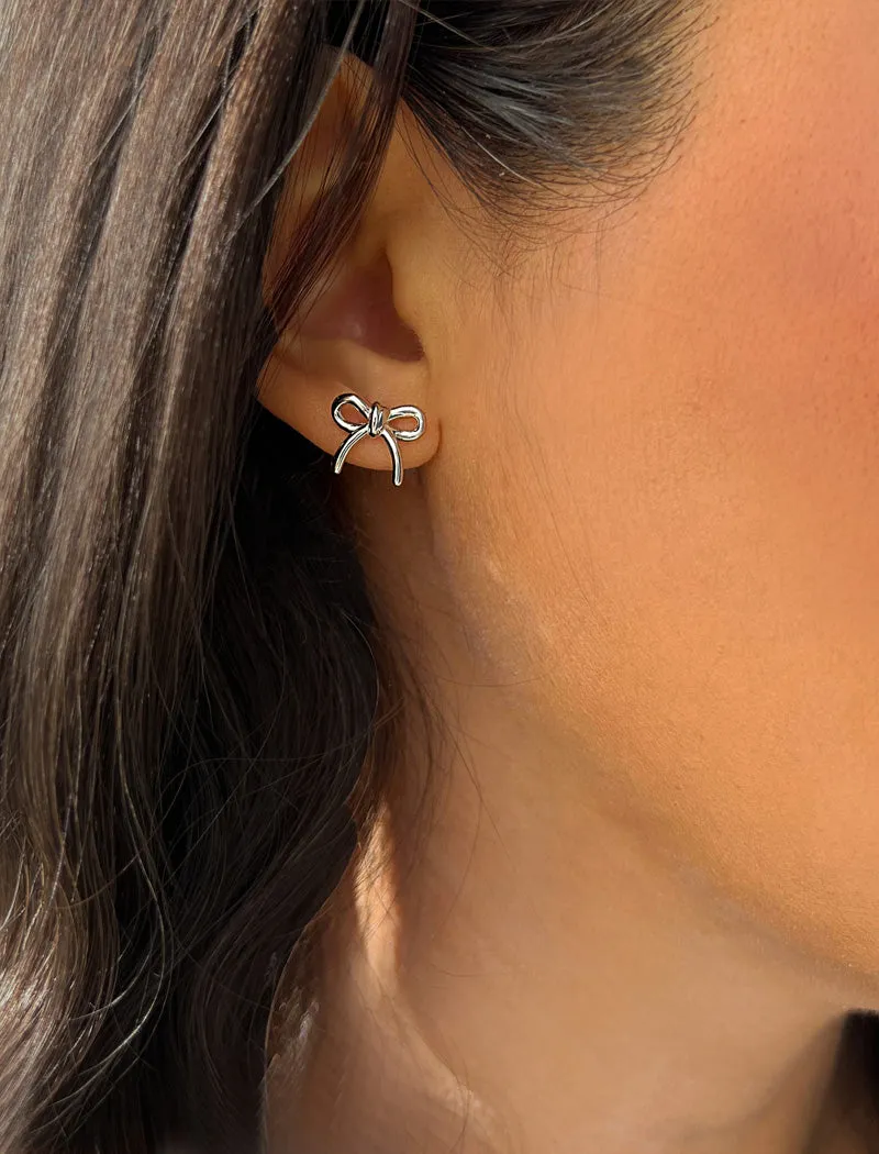 HOLIDAY COQUETTE BOW Earrings | 18K Gold Over Sterling Silver