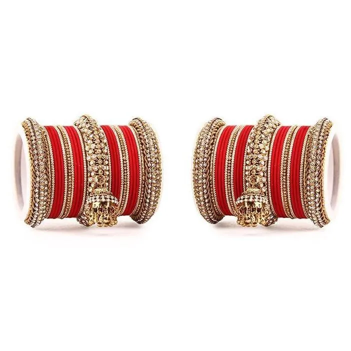 Indian Bollywood Bangles Jewelry 5 Color Latkan Jhumki