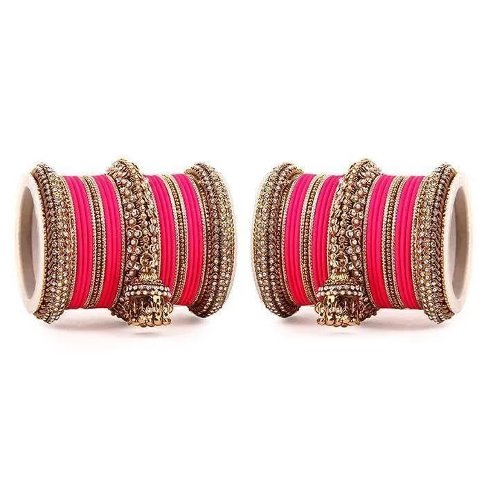 Indian Bollywood Bangles Jewelry 5 Color Latkan Jhumki