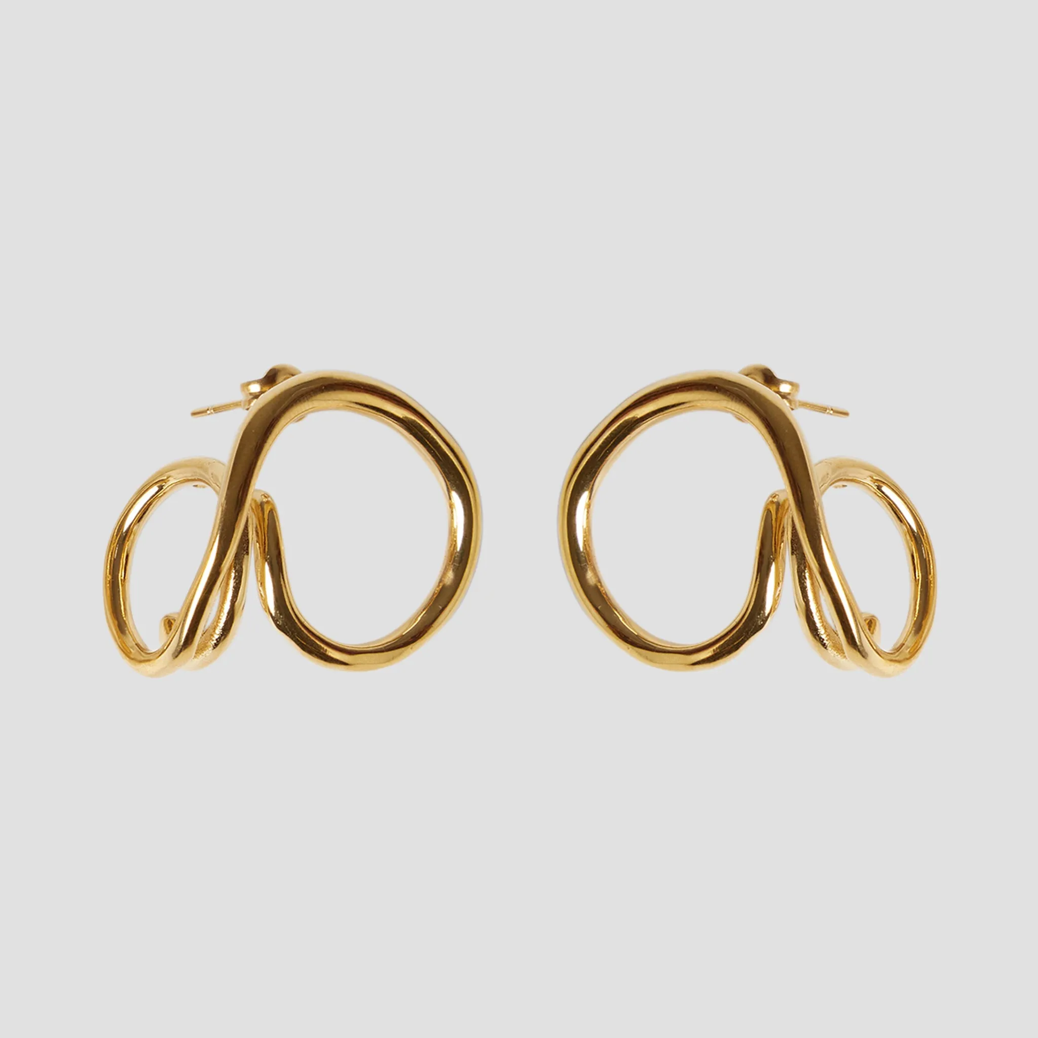 Infinity 18k Gold Loop Earrings