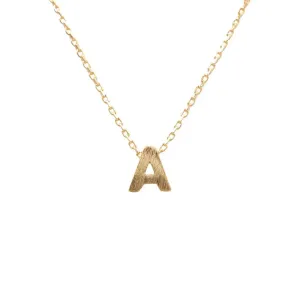 INITIAL A GOLD NECKLACE