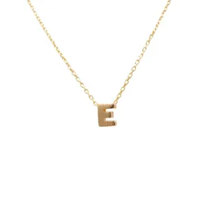 INITIAL E GOLD NECKLACE