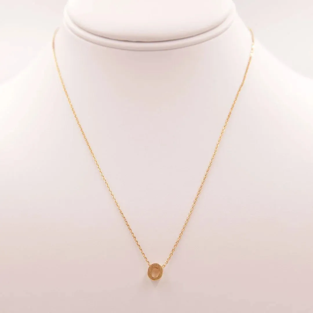 INITIAL O GOLD NECKLACE