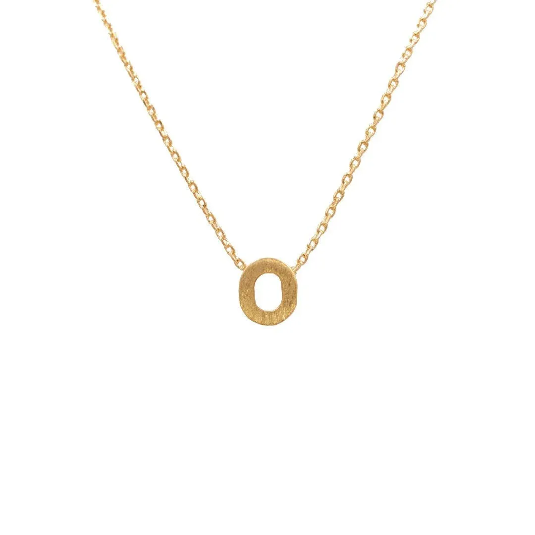 INITIAL O GOLD NECKLACE