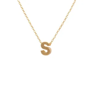 INITIAL S GOLD NECKLACE