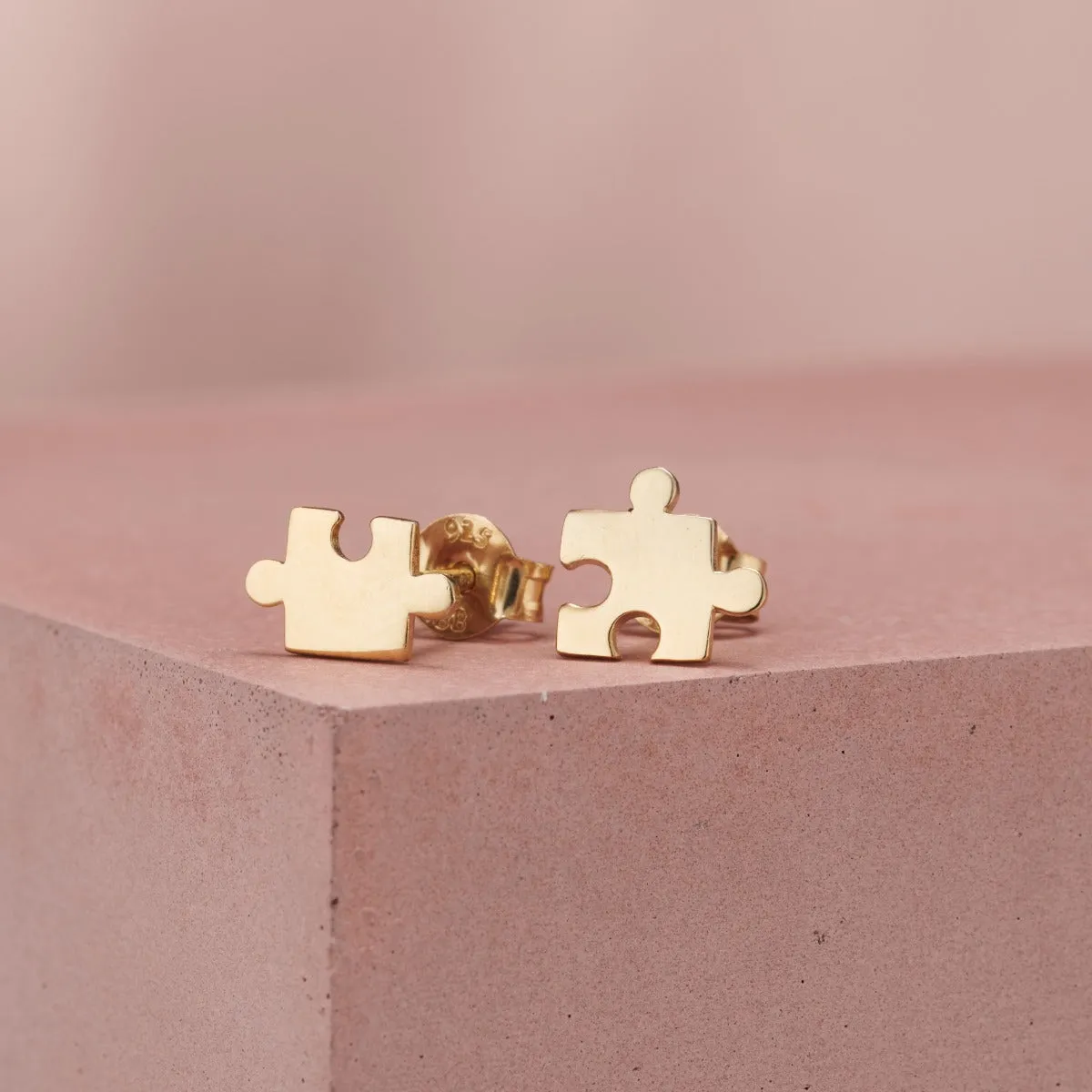 Jigsaw Stud Earrings