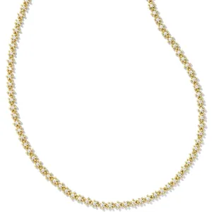 Kendra Scott | Nydia Gold Strand Necklace in White Crystal