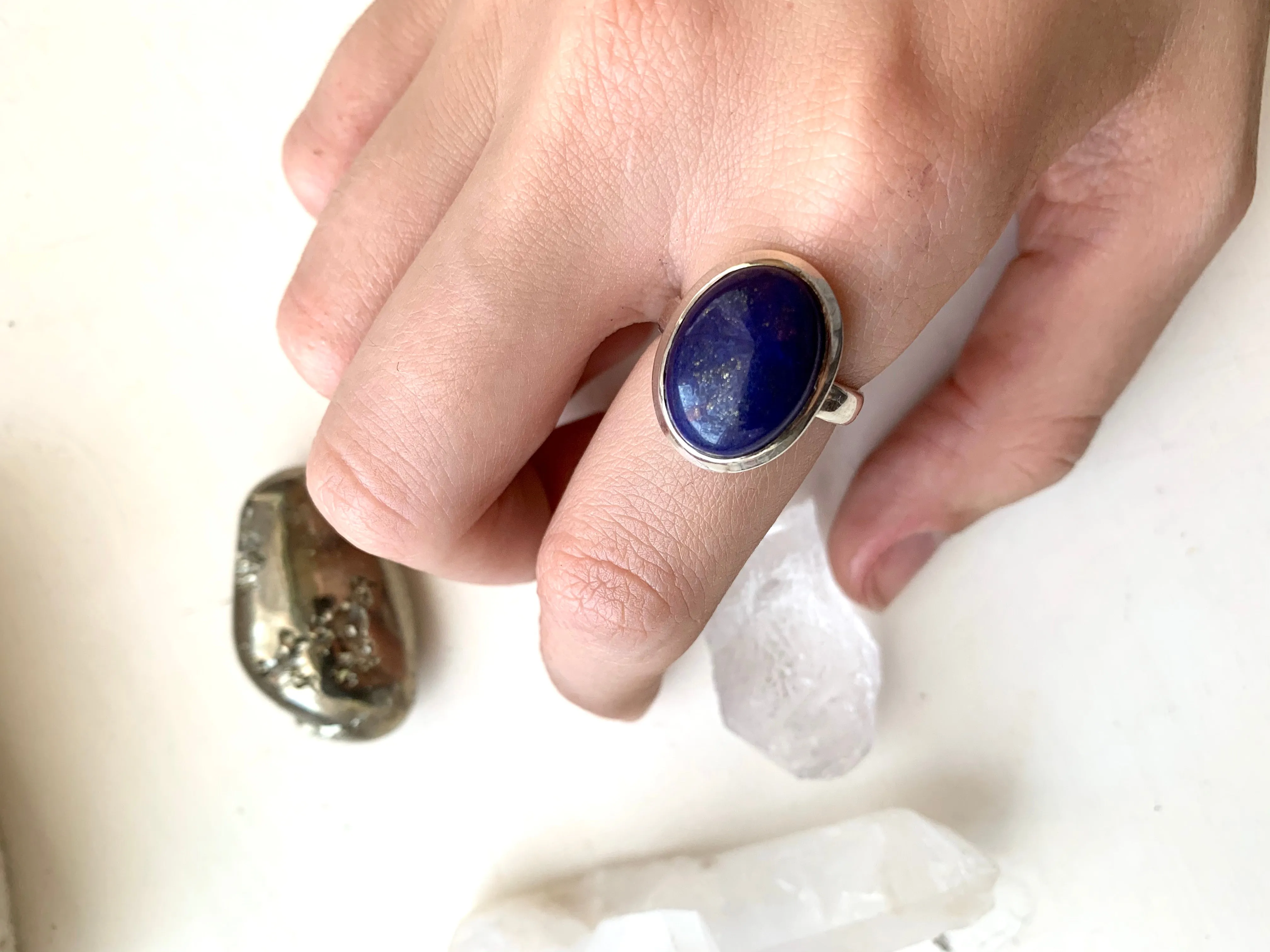 Lapis Lazuli Ariel Ring (US 7.5)