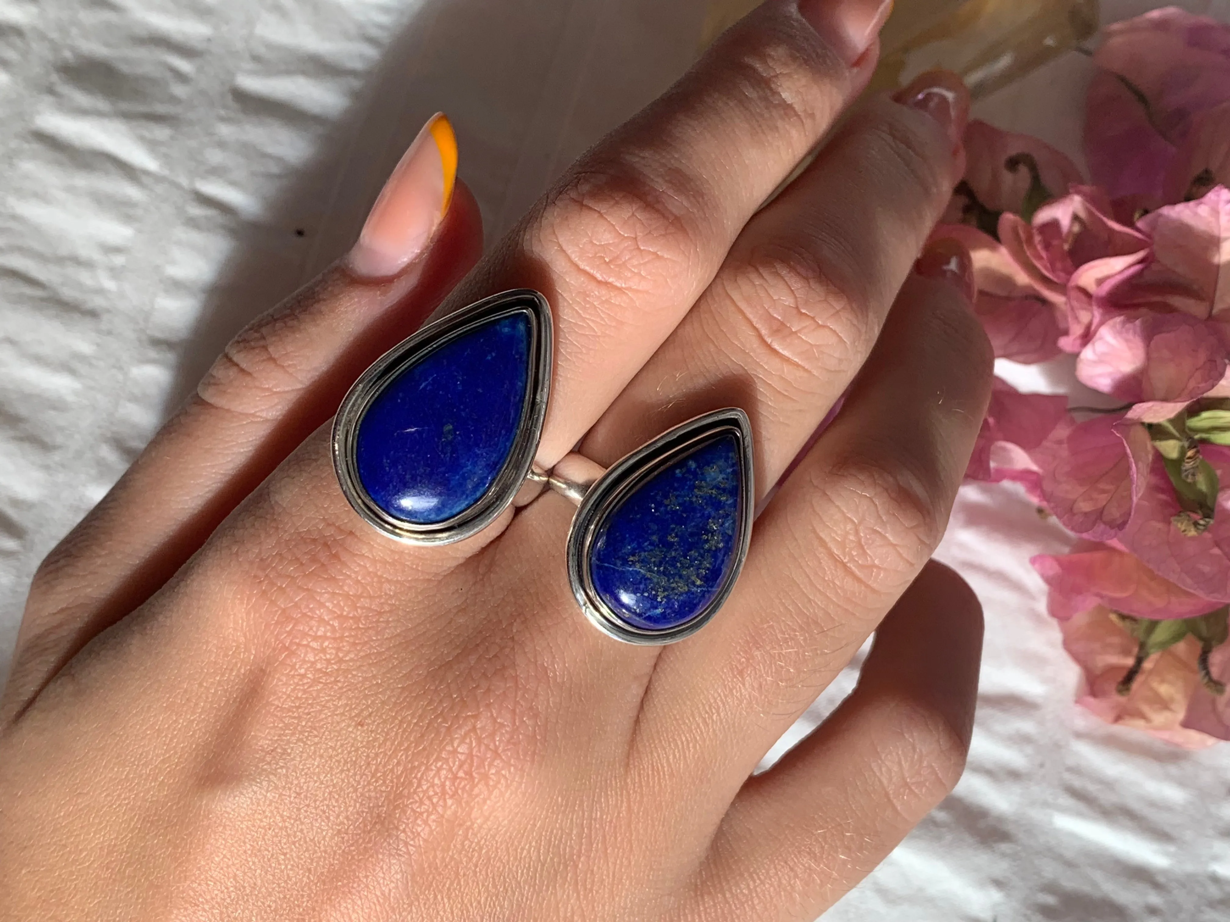 Lapis Lazuli Brea Ring - Reg. Teardrop (US 7)