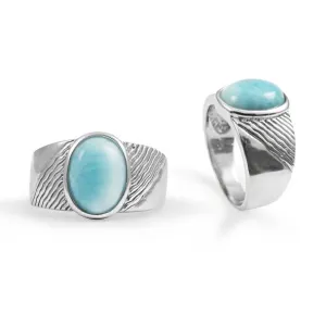 Larimar  Gemstone Ring