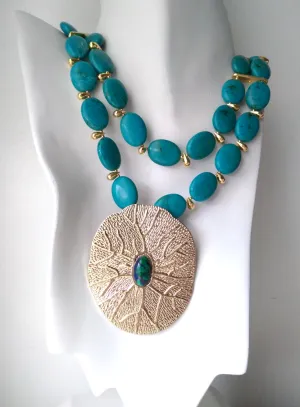 Lotus Statement Necklace