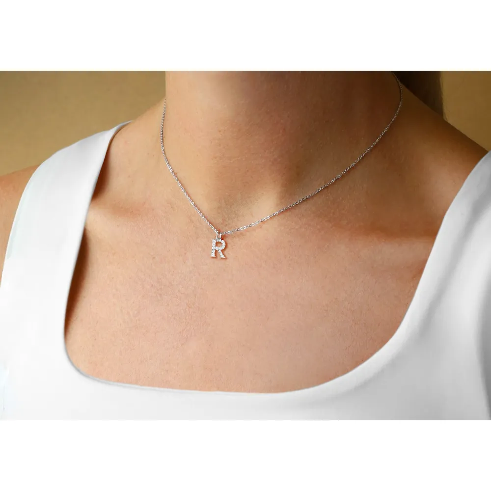 Love Letters R Necklace