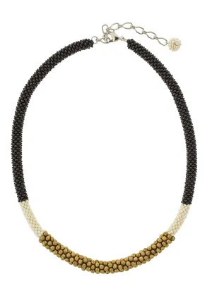 <br>The Golden Division Necklace <br> Black