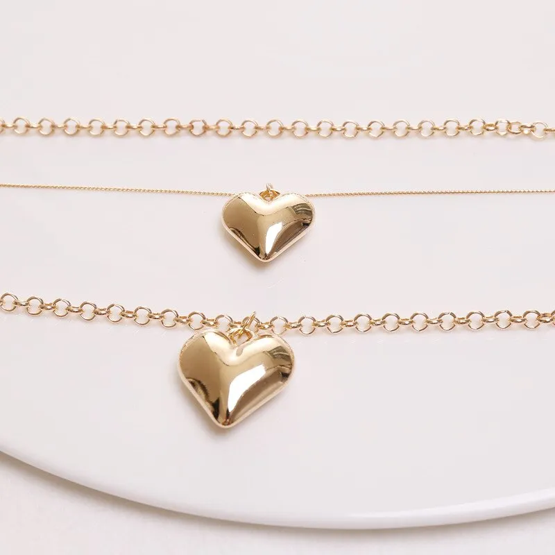 Metal Pendant Heart Love Cute Necklaces For Women