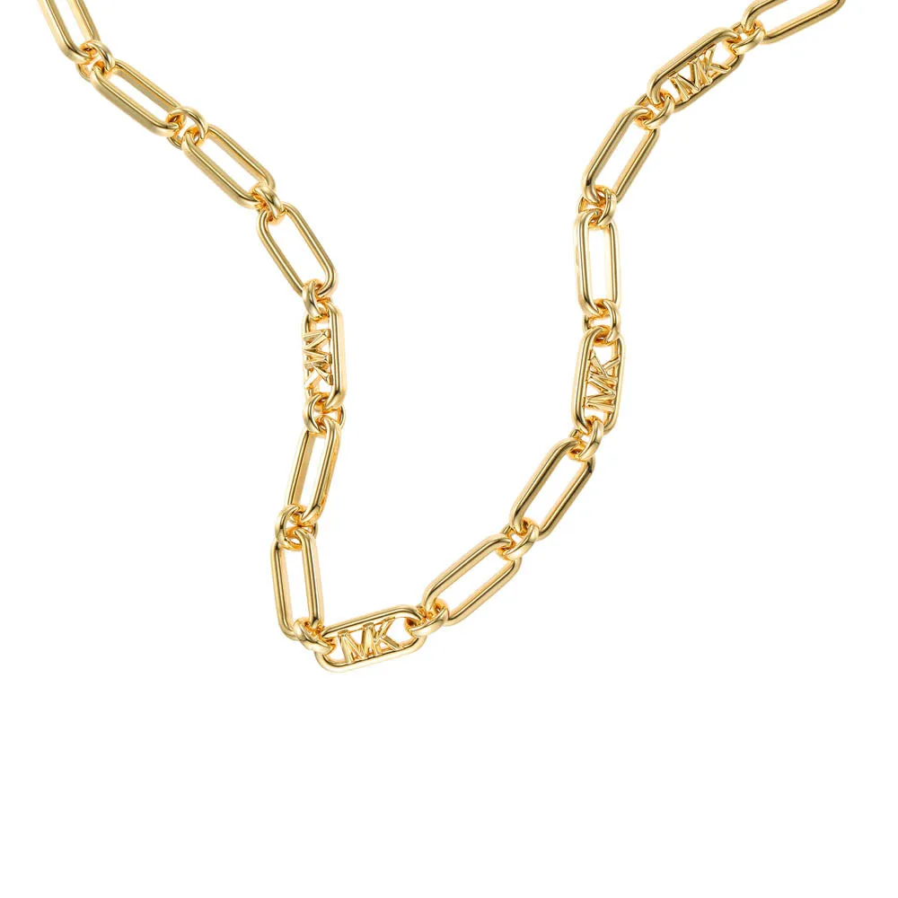 Michael Kors 14ct Gold Plated Brass Premium Empire Link Chain