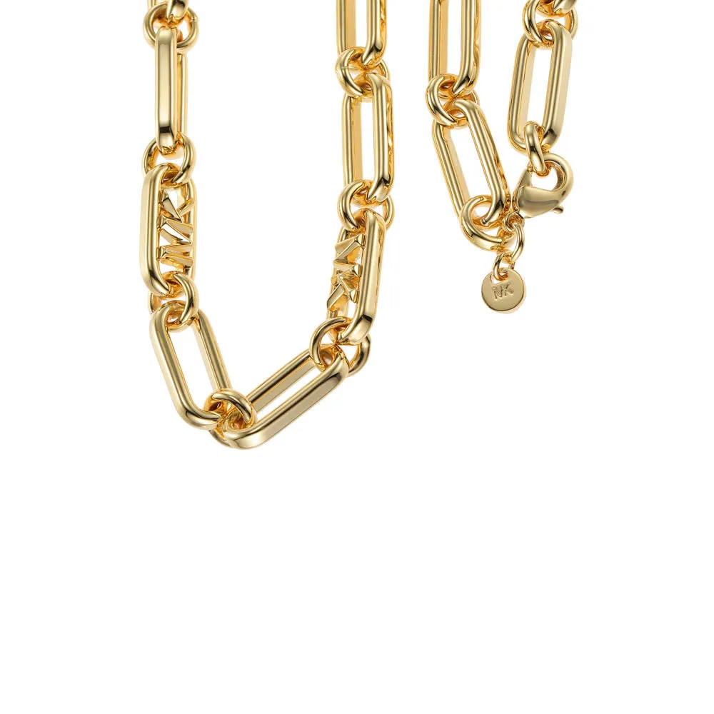 Michael Kors 14ct Gold Plated Brass Premium Empire Link Chain