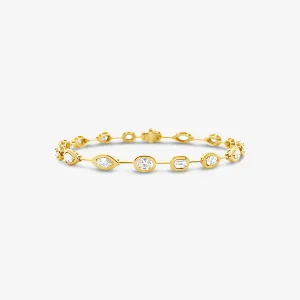 Mixed Diamond Shapes Bracelet