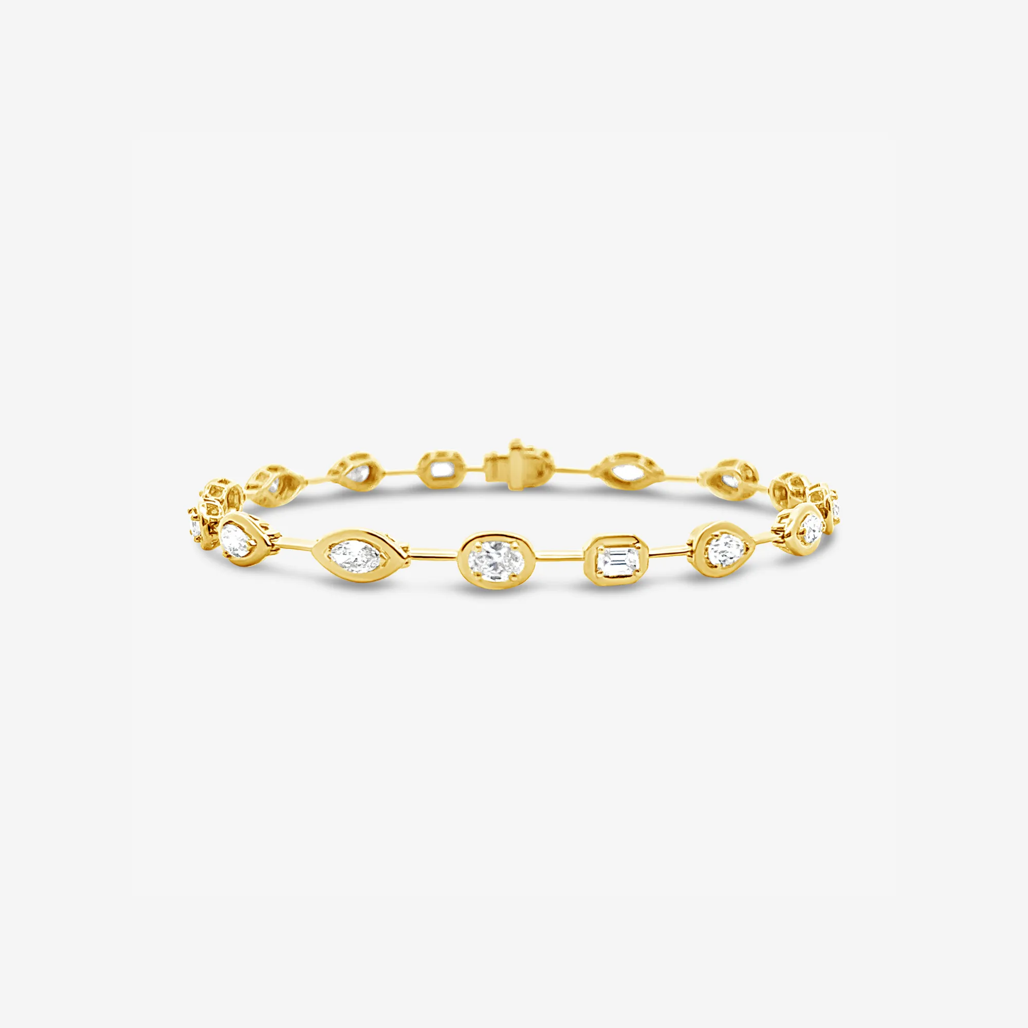 Mixed Diamond Shapes Bracelet