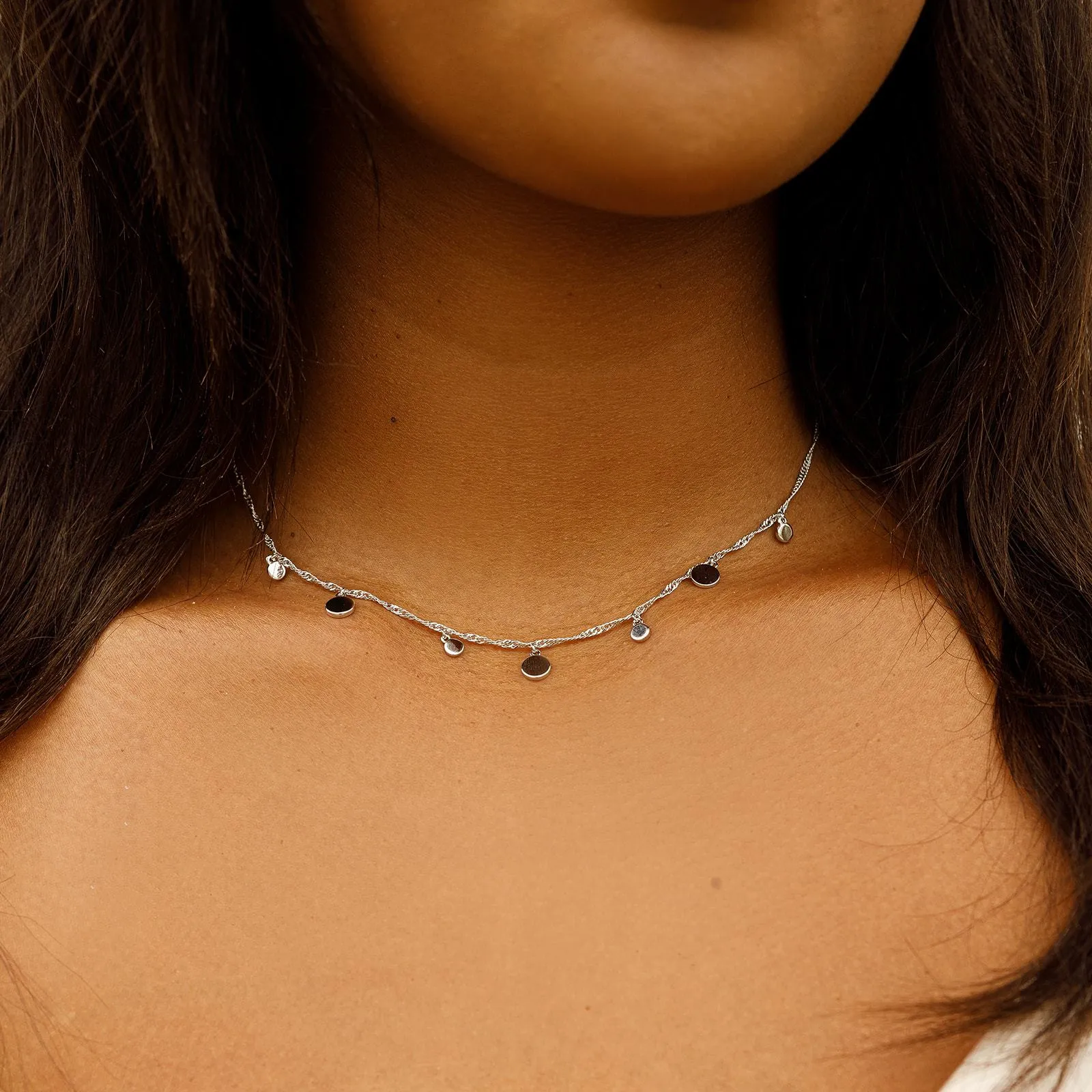 Mixed Mini Coins Choker