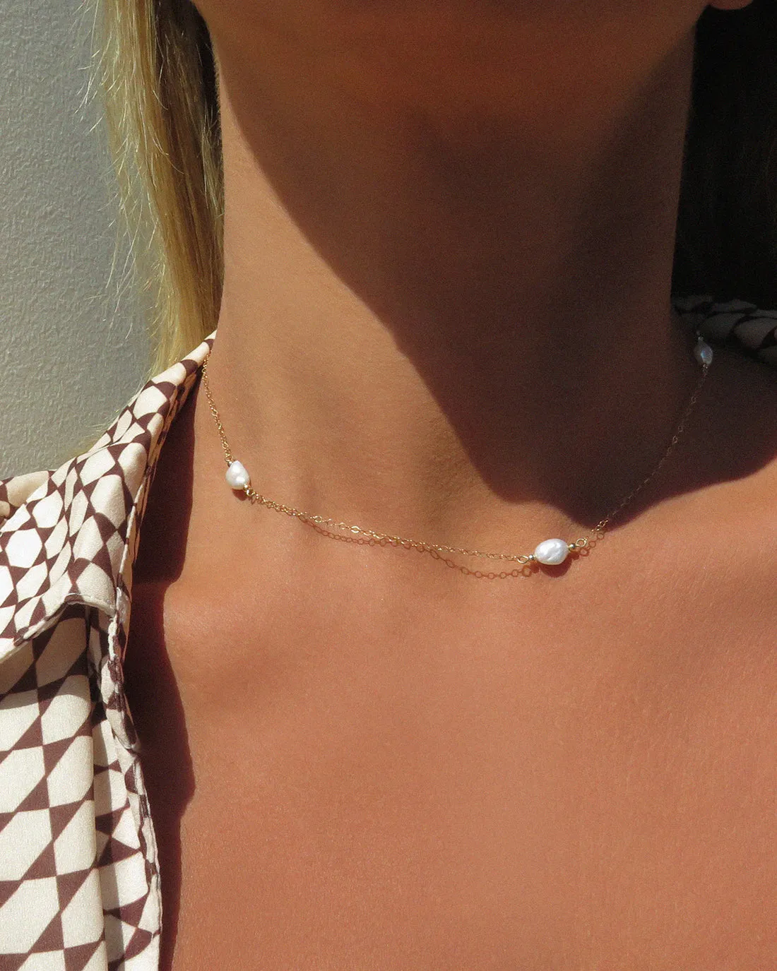 Monaco Triple Freshwater Pearl Necklace