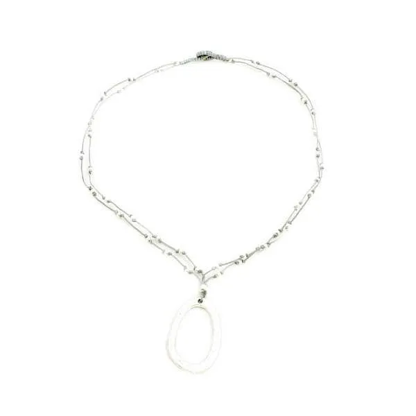 Oval Hoop Necklace - SALE