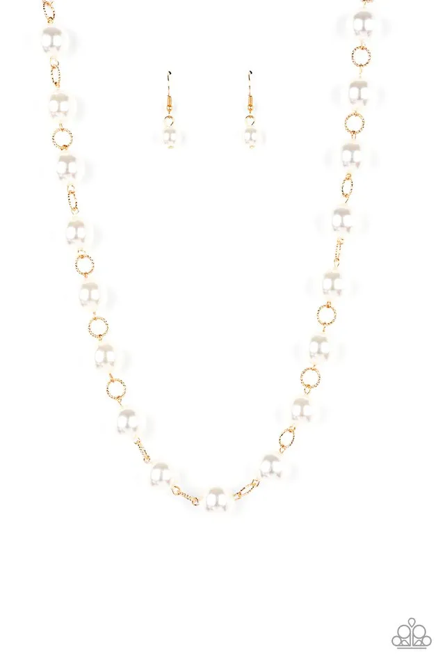 Paparazzi Necklace ~ Ensconced in Elegance - Gold