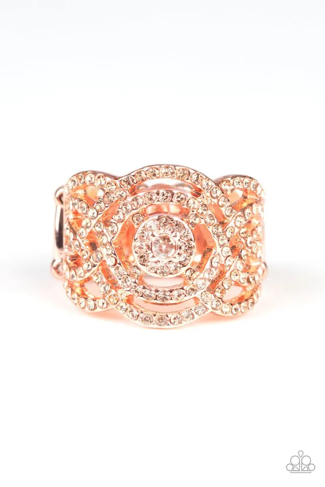 Paparazzi Ring ~ COUNTESS To Ten - Copper