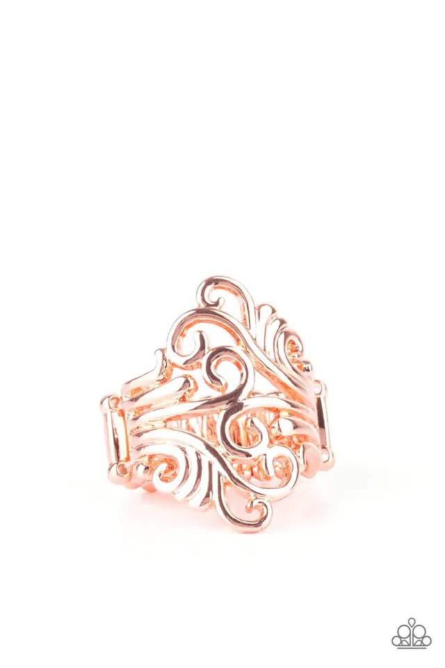 Paparazzi Ring ~ Voluptuous Vines - Copper