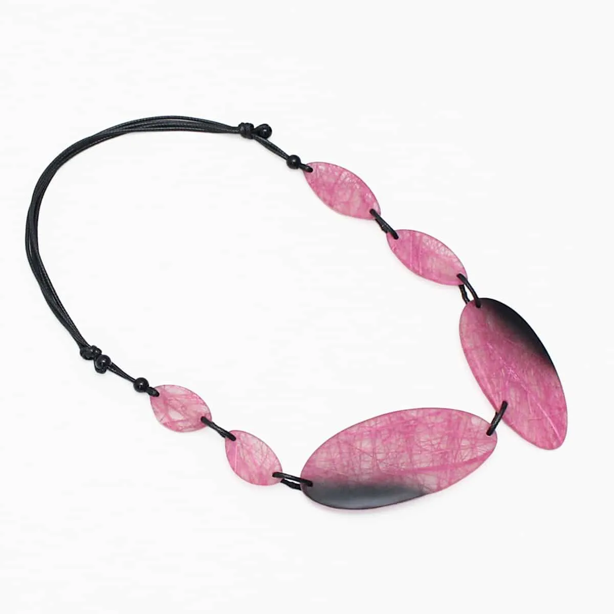 Pink Frosted Wren Geometric Statement Necklace