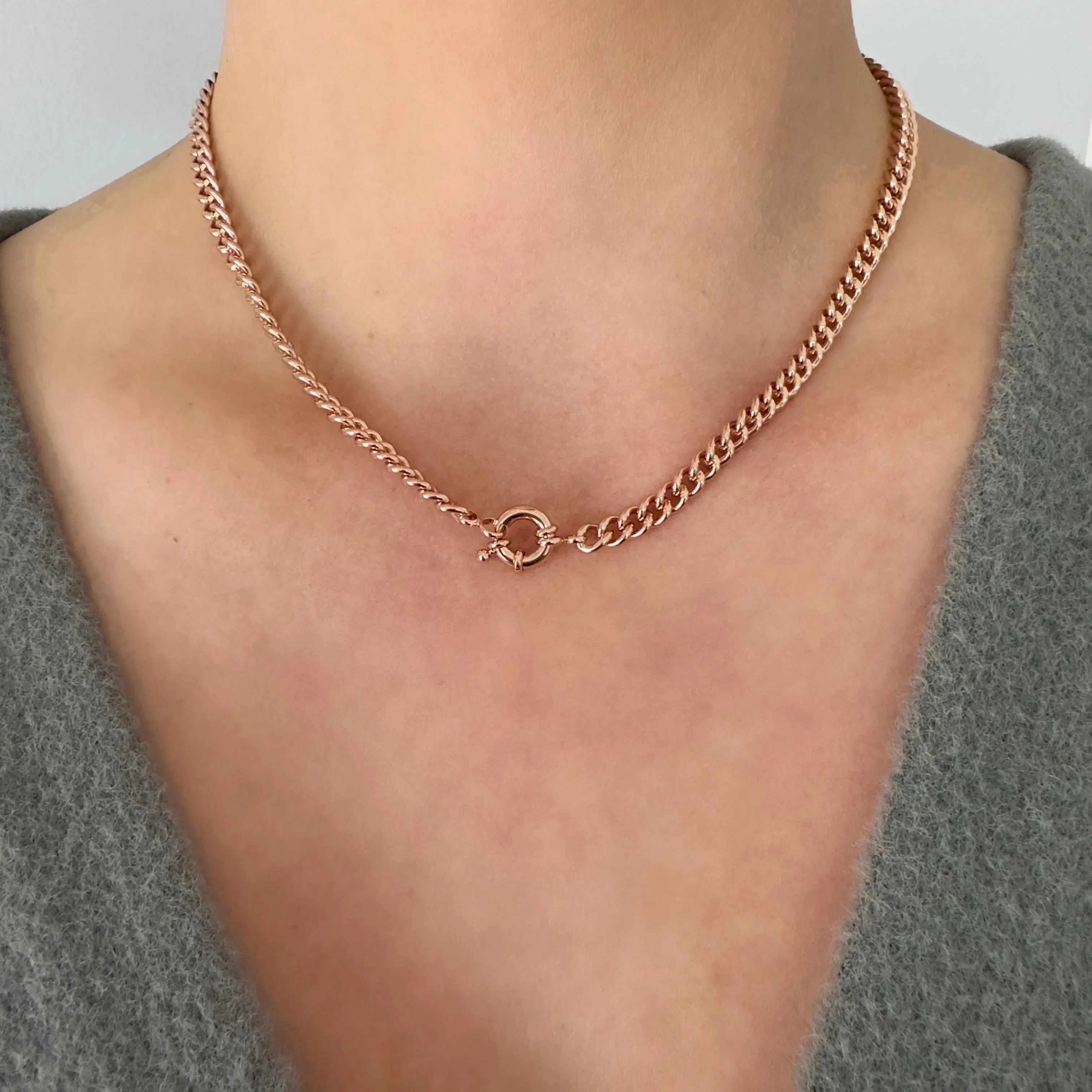 Poppy Rose Gold Necklace