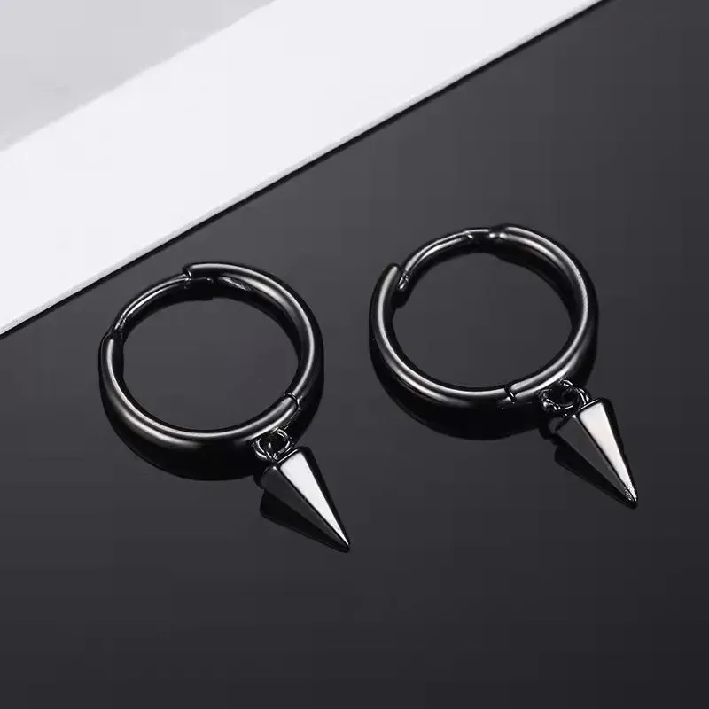 Punk Small Cross Stud Earrings for Teens Ear Piercing Star Earrings Women Men Pierced Unusual Party Earrings Jewelry