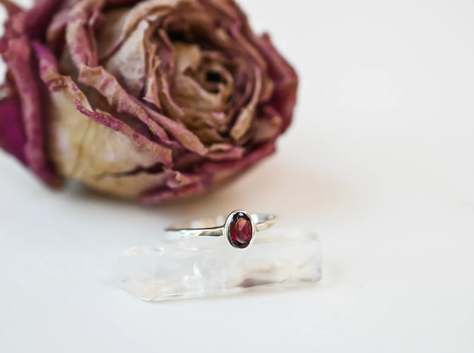 Purple Garnet Ring