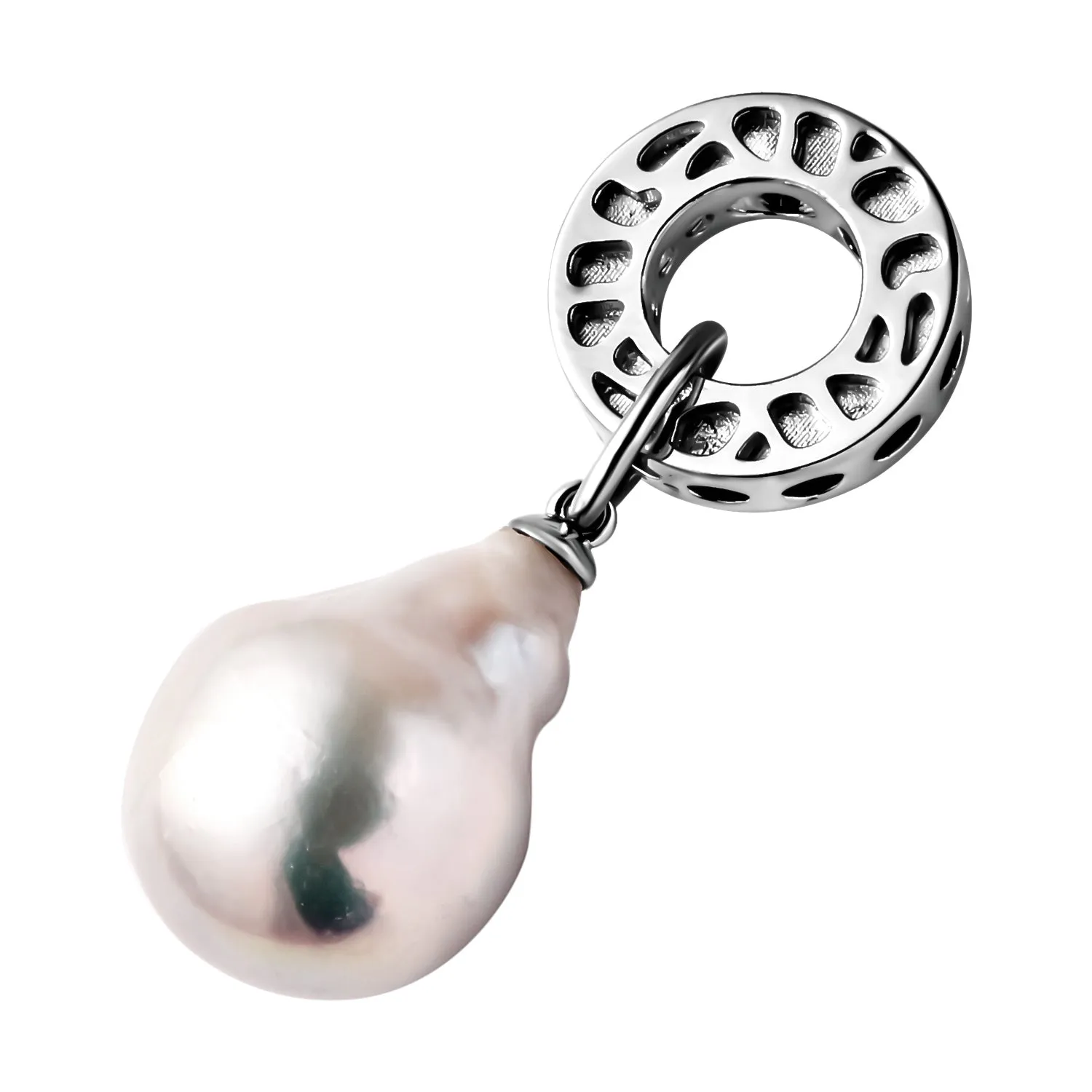 Rachel Galley Solitaire Baroque Pearl Pendant