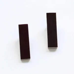 Rectangle Wooden Post in Maroon