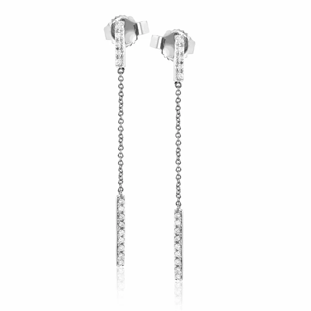 Refined Rebel Diamond Drop Earrings