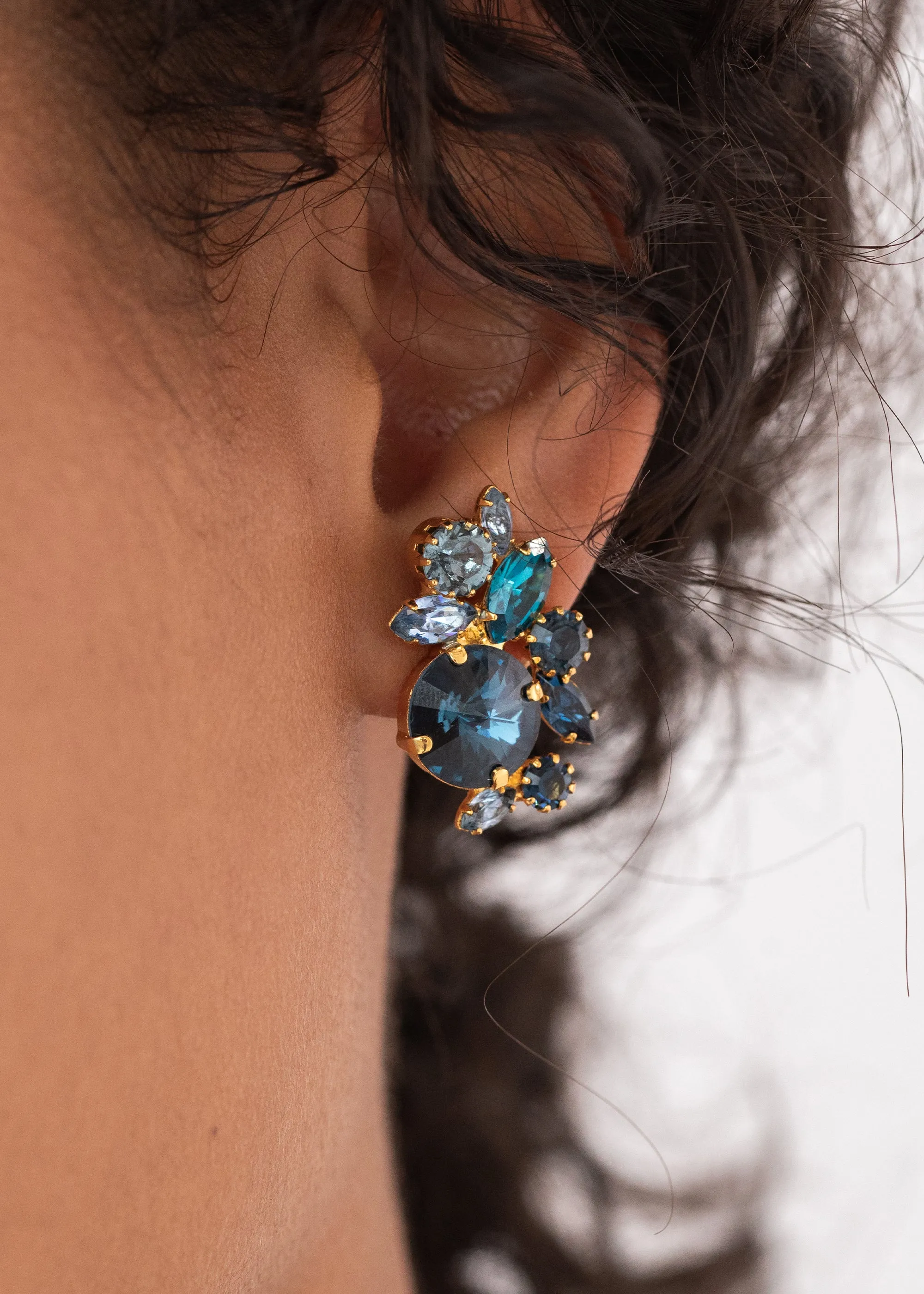 Roberta Earrings -- Sapphire