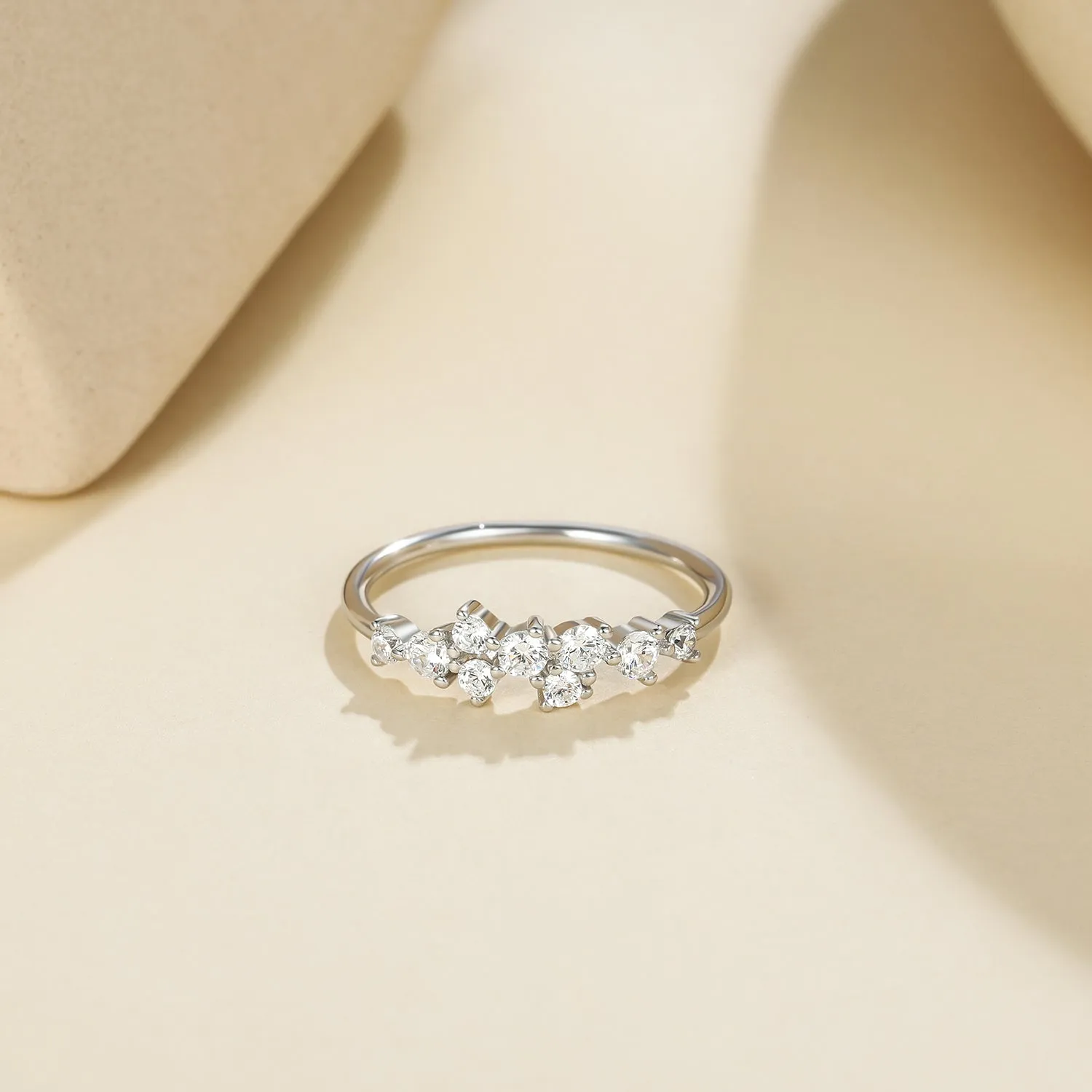 S925 Eterinity Cluster Ring For Women