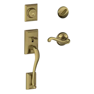 Schlage Addison Front Entry Handleset with Flair Lever