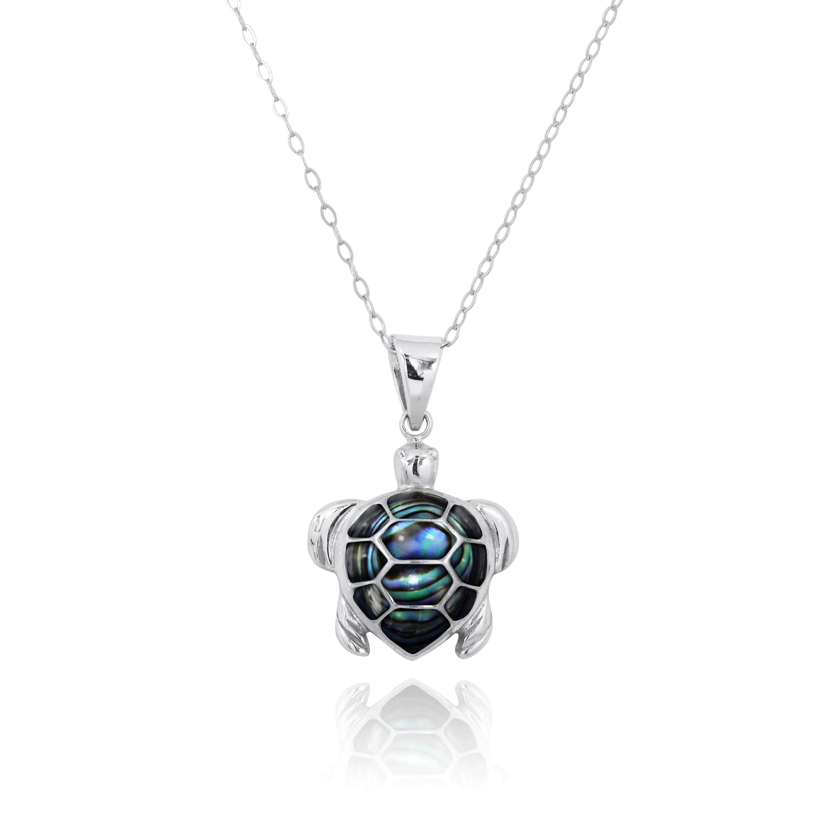 Sea Turtle Necklace with Abalone Shell - Miami