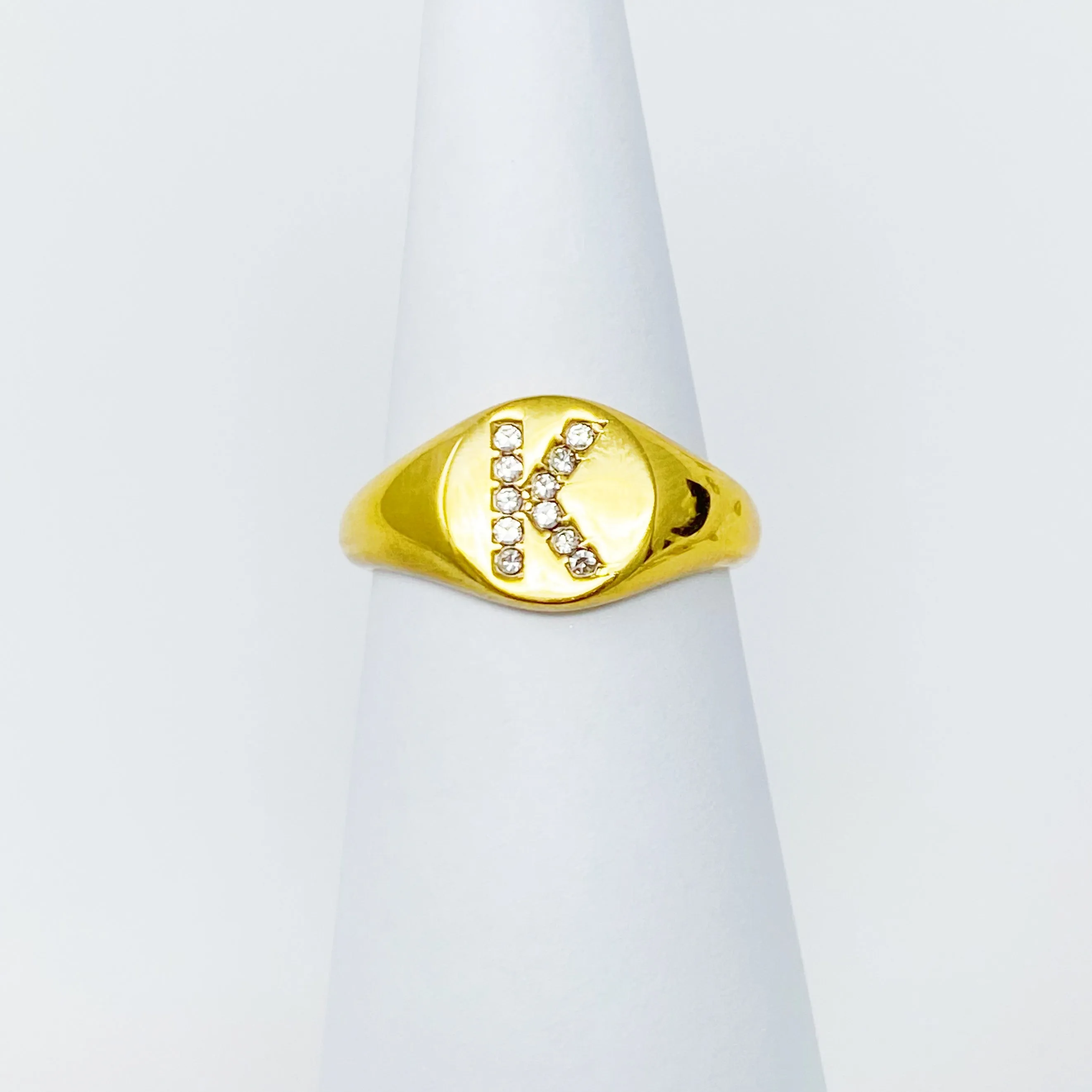 Shine Me Initial Ring