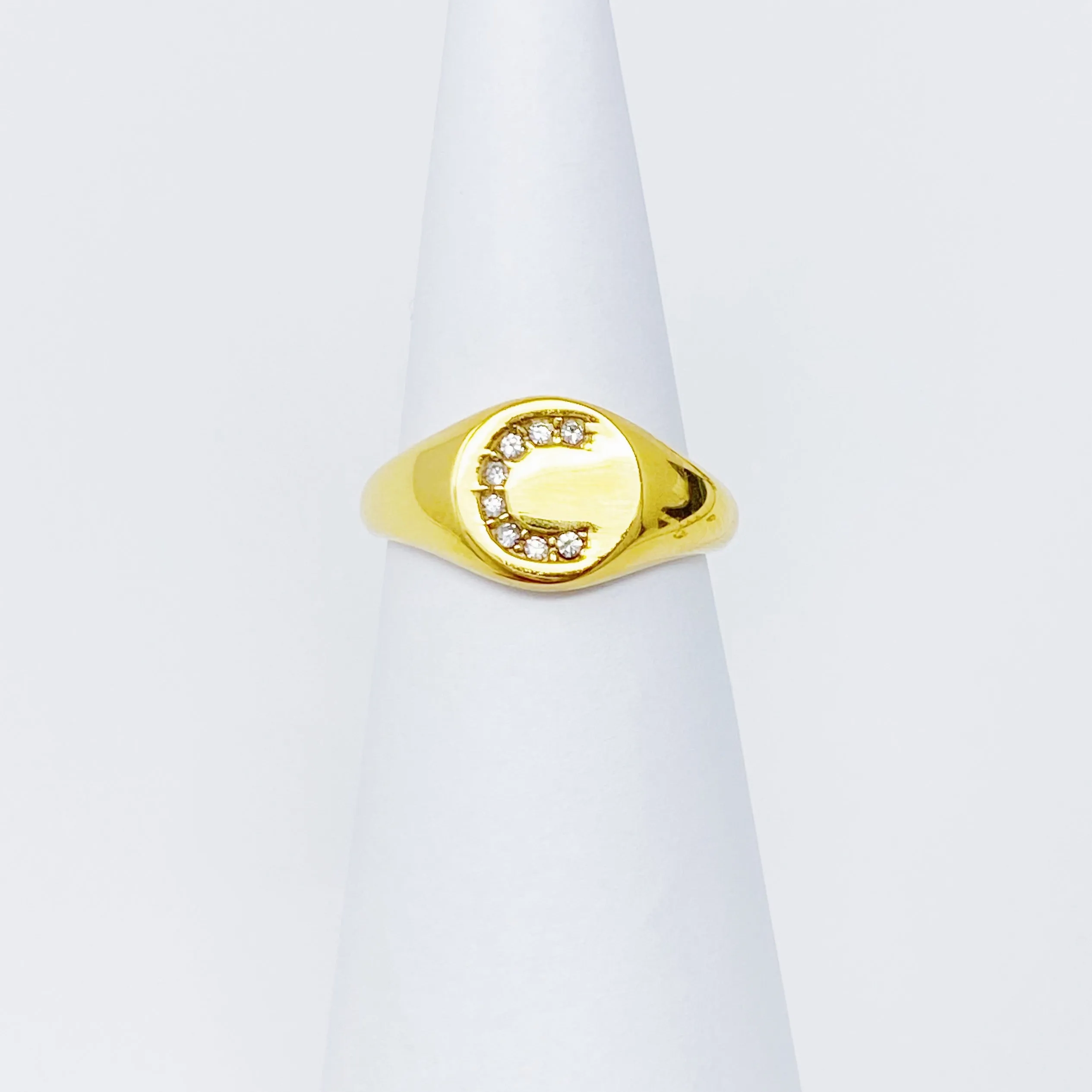 Shine Me Initial Ring