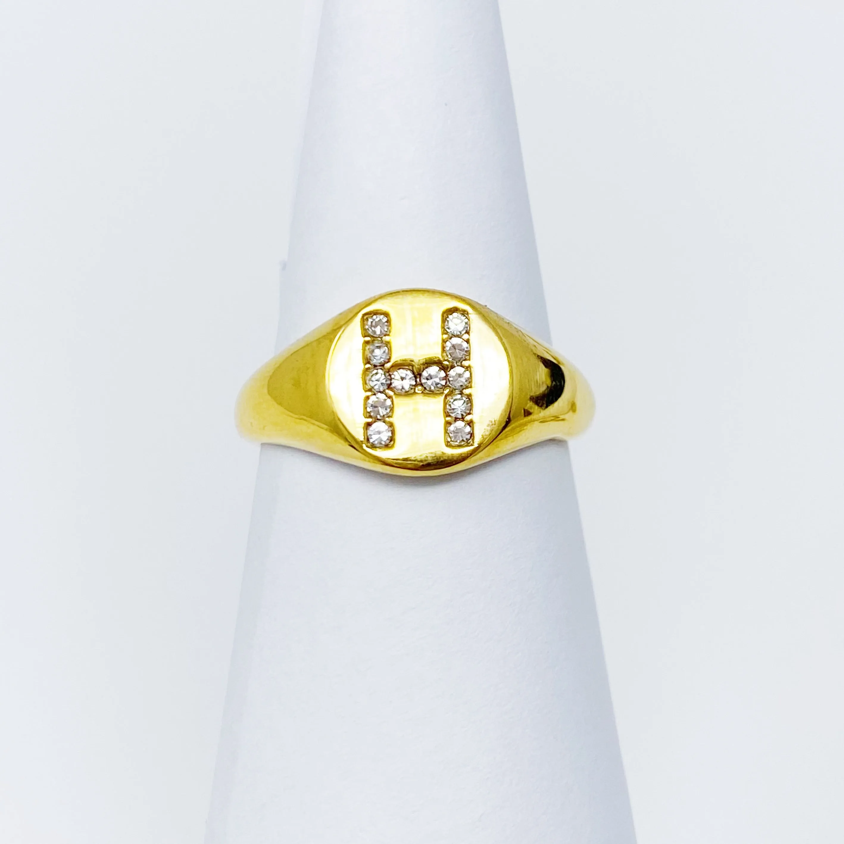 Shine Me Initial Ring