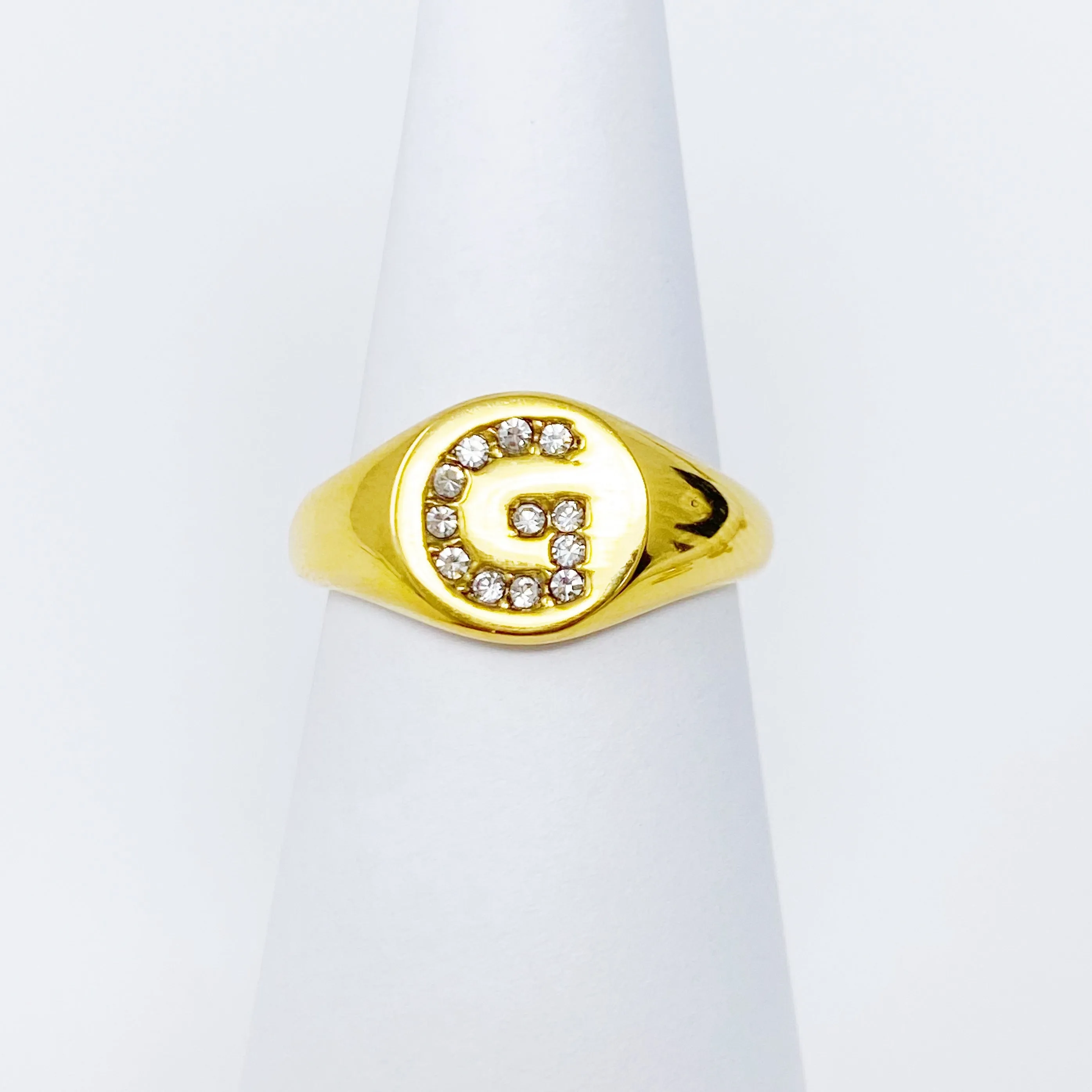 Shine Me Initial Ring